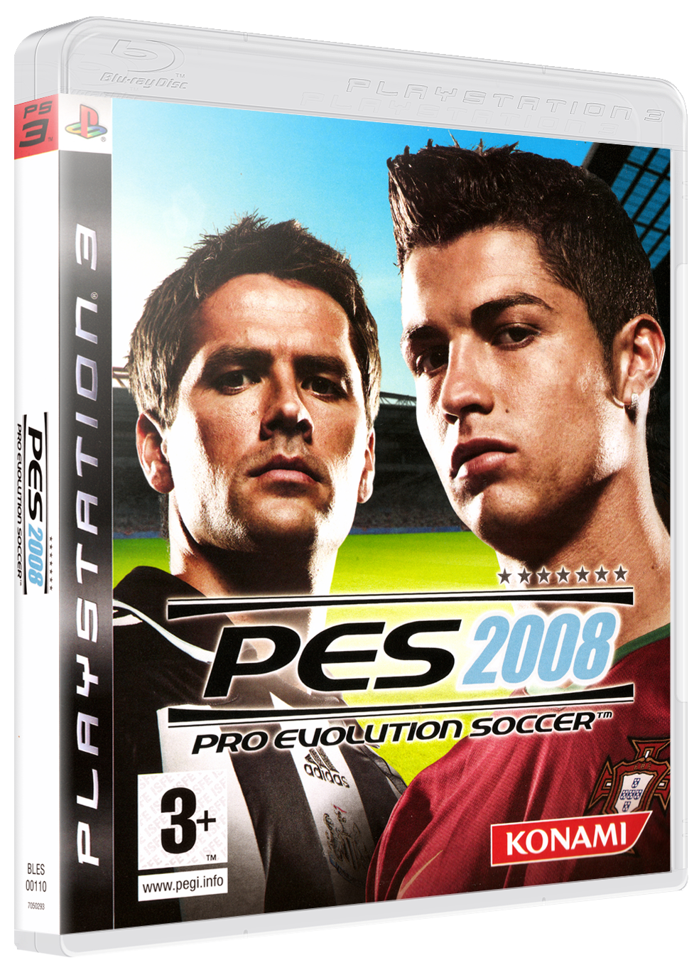 Pro Evolution Soccer 2008 box art for Playstation 3